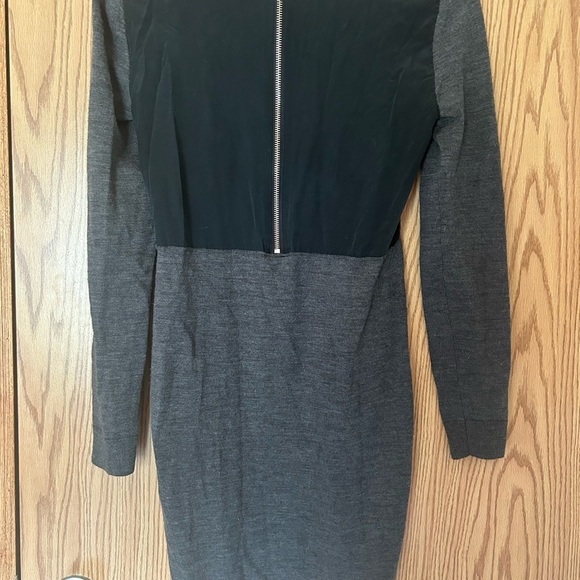 Michael Kors Black and Gray Long Sleeve Dress - Picture 3 of 10